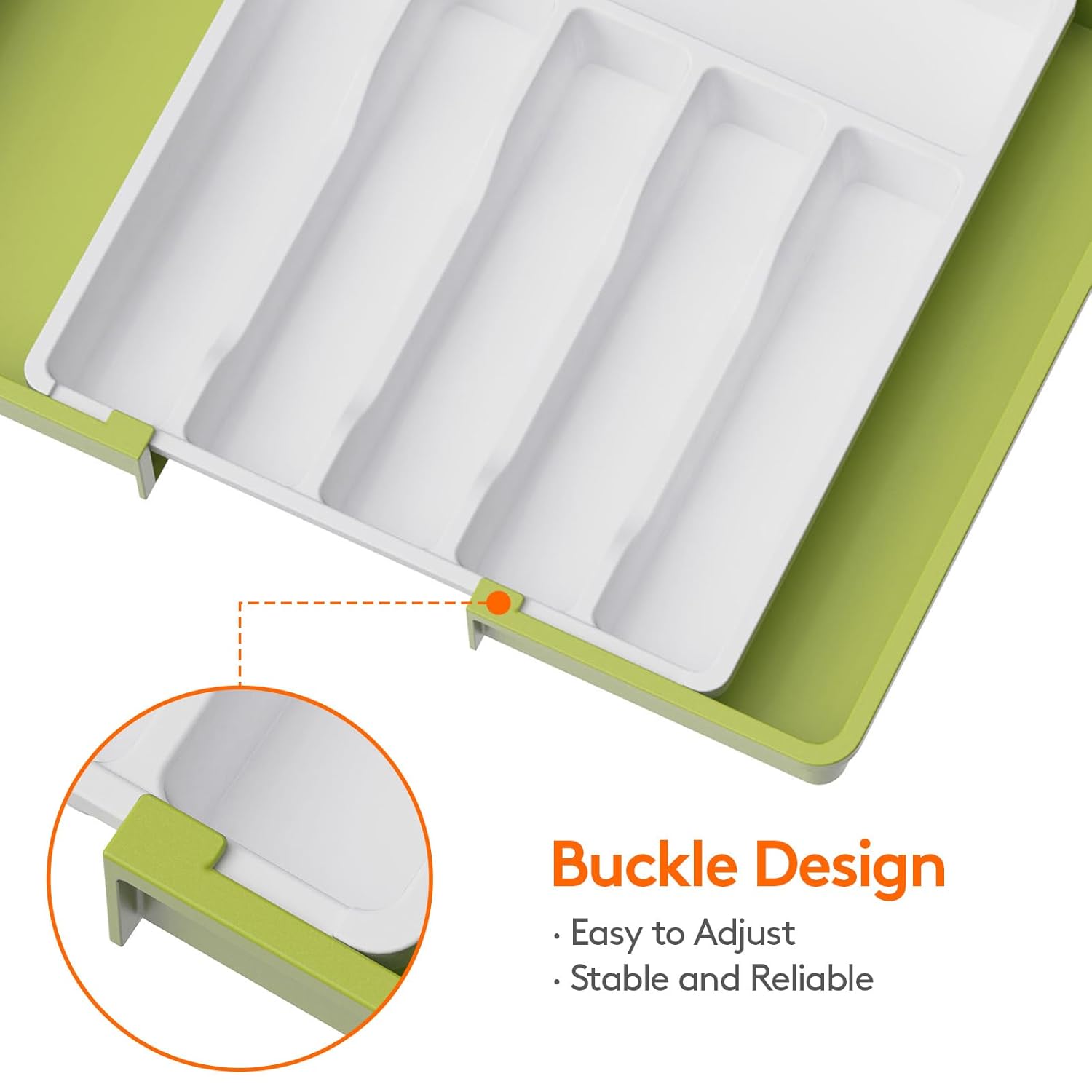 Lifewit Silverware Drawer Organizer, Expandable Utensil Tray for Kitchen, BPA Free Flatware and Cutlery Holder, Adjustable Plastic Storage for Spoons Forks Knives, Large,...